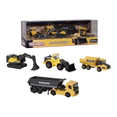 Dickie Toys Комплект играчки за работен камион Volvo - 4 части