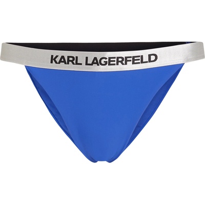 KARL LAGERFELD Долнище на бански тип бикини синьо, размер L