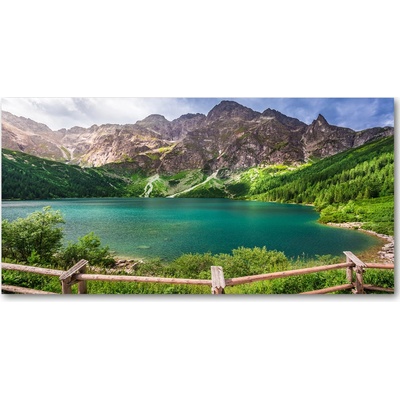Moderný sklenený obraz z fotografie Morské oko Tatry 100x50 cm