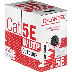 Q-LANTEC Мрежов кабел Q-LANTEC KIU5OUTS305Q 305 m Cat5e U/UTP черен (KIU5OUTS305Q)