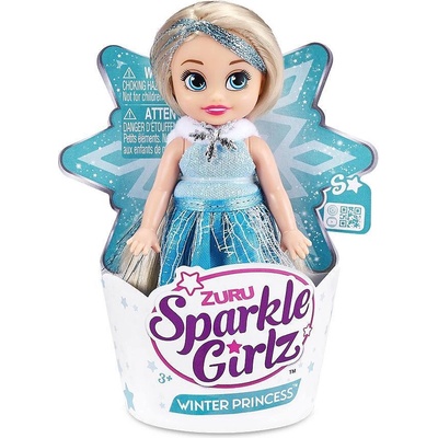 Sparkle Girlz Кукла Зимна Принцеса Super Sparkly в конус 10 см (1006475F)