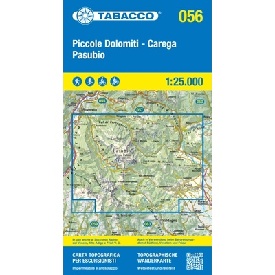 Piccole Dolomiti, Pasubio (Tabacco - 056) - turistická mapa | knihynahory.cz