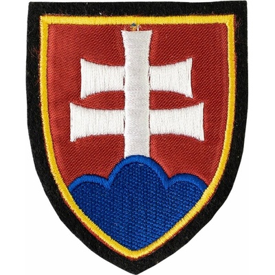 Nášivka znak SLOVENSKA - FAREBNÁ žltý lem