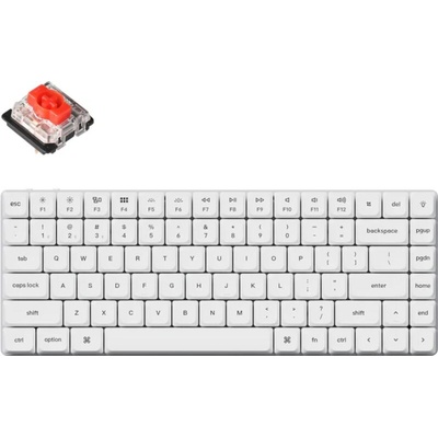 Keychron K3 Pro White QMK/VIA Gateron Low Profile Red Switch (K3P-O1)