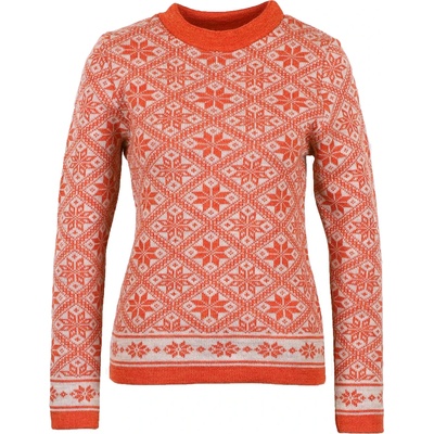 Flomax Дамски вълнен пуловер Flomax Women's Rundhals Pullover Svea Wool jumper - Mango / Natur - размер XL (105-4620-0314)