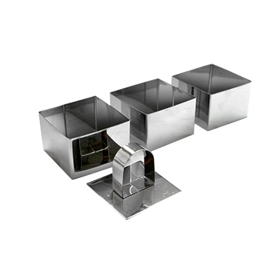 Horecano Cn-Иноксови квадрати 3-ка МАЛКИ(ps389-1)(2741-7711)(6, 5/6, 5/4, 5см) (0198506)