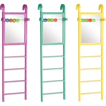 Flamingo - Стълбичка с огледалце за птици, 6 х 20 см