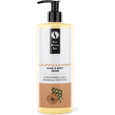 Sara Beauty Spa Masážní krém na nohy a ruce Měsíček & Med 500 ml
