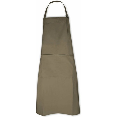 The One Apron Zástěra na krk hnědá taupe
