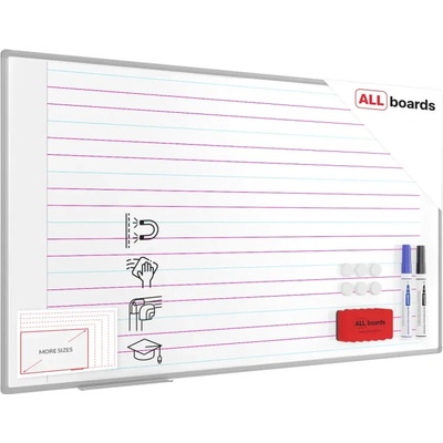 Allboards TE17103L Bílá suchostíratelná tabule 170 × 100 cm