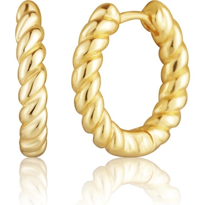 JVD Pozlátené strieborné náušnice SVLE3426XH2GO00