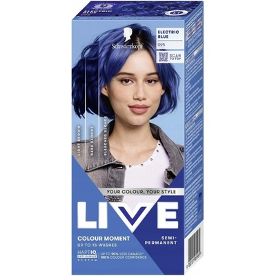 Schwarzkopf Live Ultra Brights or Pastel barva na vlasy 095 Electric Blue