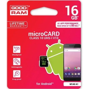 GOODRAM microSDHC 16GB C10/UHS-I M1A0-0160R11-A1