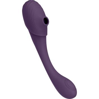 VIVE Mirai Double Ended Pulse Wave & Air Wave Bendable Vibrator Purple