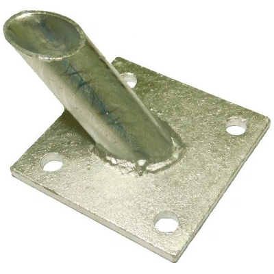 Základová patka na plotovou vzpěru, průměr 38 mm, žárové pozinkování