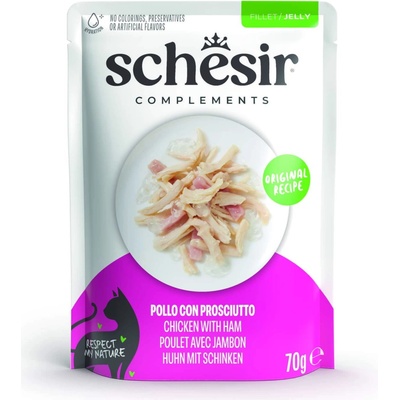 Schesir Complements Filet v želé 24 x Kuře se šunkou 70 g