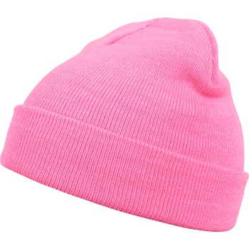 Masterdis Бийни шапка в неоново розов цвят Beanie Basic Flap neonpink UB-10248-00355 - Розов, размер one size