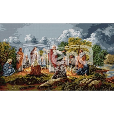 Milena Style Исус и апостолите - гоблен със схема конци Ariadna 1: 1