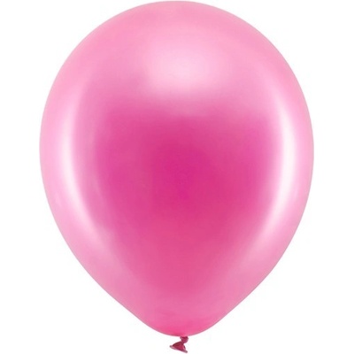 Party Deco Латексови Балони Металик, Фуксия 30см