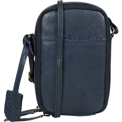 Burkely kožená crossbody kabelka na telefon Natural Norah 1000819.04.31 modrá