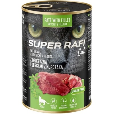 RAFI Super Rafi Cat Adult P&F Game and Chicken hearts 400 г