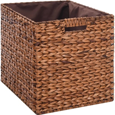 Vidaxl Lavice se 2 košíky z mořské trávy 71 x 40 x 42 cm hnědá