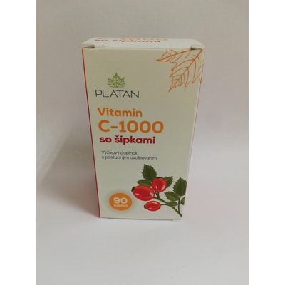 Platan Vitamín C 1000 mg so šípkami 90 tabliet
