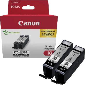 Canon PGI-570XL 0318C010 черен (black) оригинален комплект касети, 2 бр (0318C010)