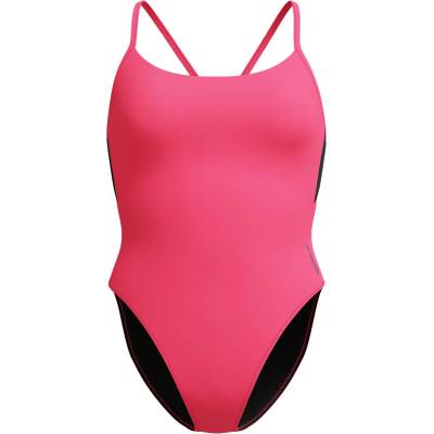 Speedo Дамски бански костюм Speedo Women's Solid Racerback 1 Piece Swimsuit - Raspberry Fill - размер XXL (150-4568-0317)