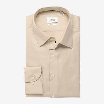 Eterna Dynamic Modern fit pánská bavlnená košel'a Non-iron béžová