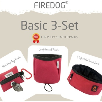 Firedog Basic 3-Set nylon bordový