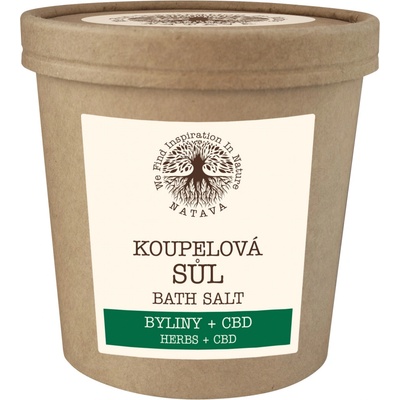 NATAVA koupelová sůl Byliny + CBD 500 g