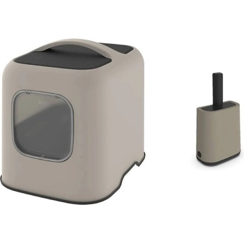 Rotho Бежов комплект котешка тоалетна и лопатка Biala - Rotho (Rotho set 2)