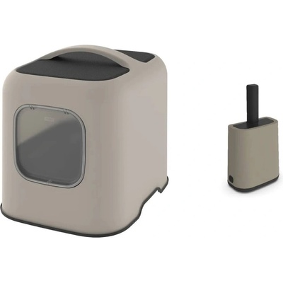 Rotho Бежов комплект котешка тоалетна и лопатка Biala - Rotho (Rotho set 2)