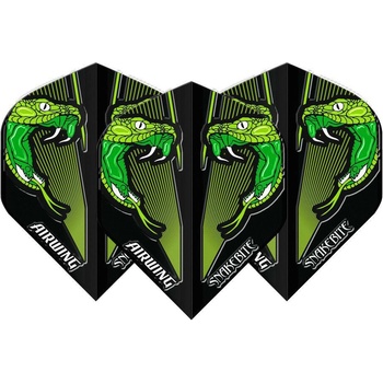 Red Dragon Airwing Peter Wright Snakebite V-štandard, zelené