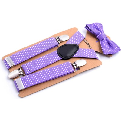 Amparo Miranda dětský set motýlek a kšandy MF02 fialový – Zbozi.Blesk.cz