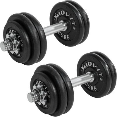 MOVIT Sada liatinových činiek 2x 15 kg