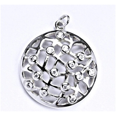 Čištín Stříbrný přívěšek s čirými zirkony, P 1423