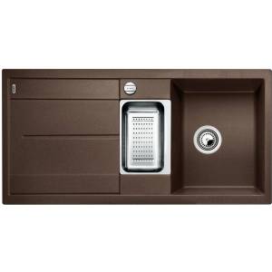 BLANCO Metra 6 - Мивка от Silgranit, 100x50 см, с регулиране на оттока, цвят „кафе 515045 (515045) Мивка за вграждане