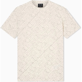Armani Exchange Тениска Armani Exchange Men's T-Shirt - Ivory multi