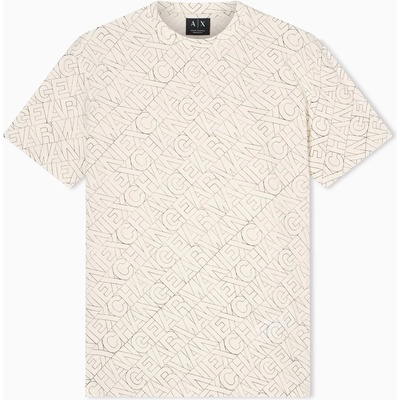 Armani Exchange Тениска Armani Exchange Men's T-Shirt - Ivory multi