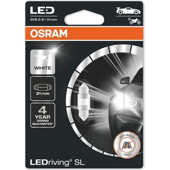 Image 1 of OSRAM Крушки osram ledriving sl c5w, 12v, 0, 5w 31мм. 1бр (6431cw)