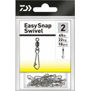 Daiwa Obratlík S Karabinkou Easy Snap Swivel veľ.2 22 kg 10 ks