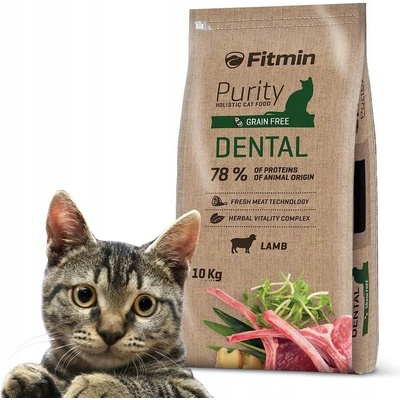 Fitmin Purity Cat Dental s čerstvým jahňacím 10 kg