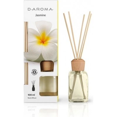 D-Aroma Aroma difuzér s tyčinkami Jasmín 100 ml