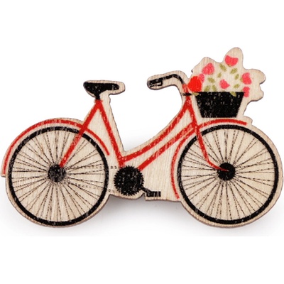 Stoklasa dřevěná brož 13 přírodní sv. kolo