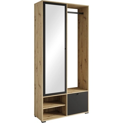 Sconto Predsieňová stena NEREA dub artisan/čierna