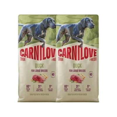 Carnilove True Fresh Dog Duck Adult Large Breeds 2 x 12 kg