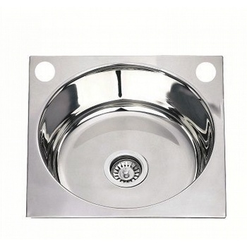 Inter Ceramic Кухненска мивка 4545, Inter Ceramic, алпака, единична, 51x51см (4545 P)