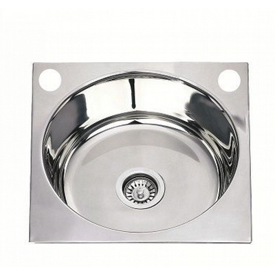 Inter Ceramic Кухненска мивка 4545, Inter Ceramic, алпака, единична, 51x51см (4545 P)